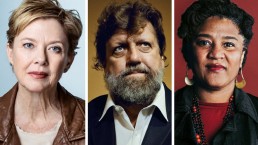 From left, Annette Bening, Oskar Eustis and Lynn Nottage, who will be on the advisory board selecting grant recipients for Audible.